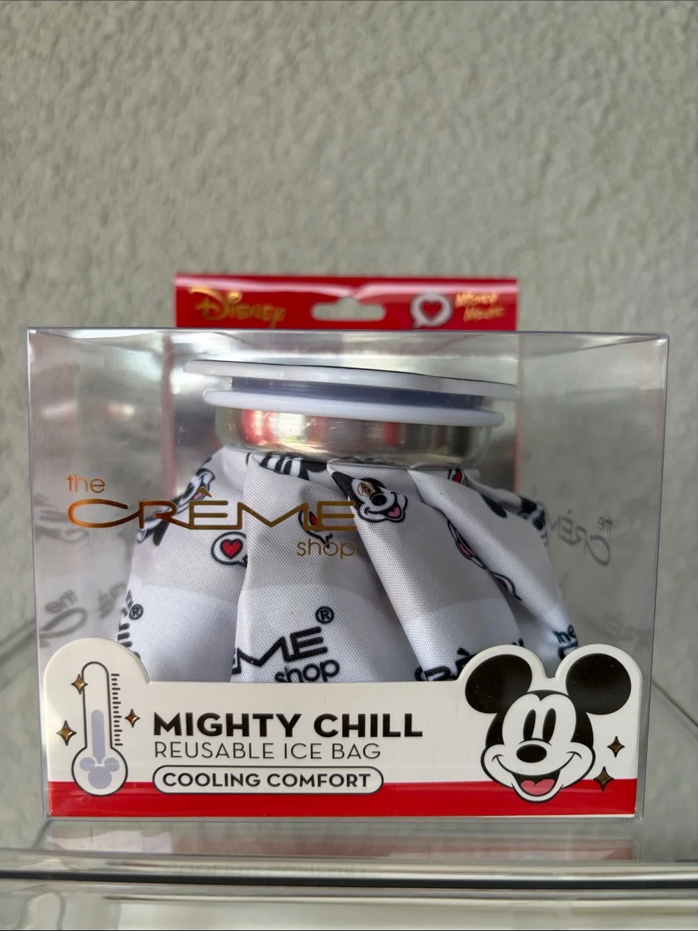Disney Mickey Mighty Chill Reusable Ice Bag - White with Black Accents